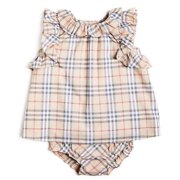 Burberry Baby Girl Ruffle Check Dress & Bloomers Set - Picture 2 of 5